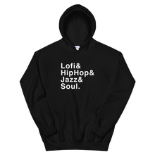 Load image into Gallery viewer, Lofi, HipHop, Jazz &amp; Soul - Unisex Hoodie - lofijazzsoul
