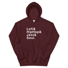 Load image into Gallery viewer, Lofi, HipHop, Jazz &amp; Soul - Unisex Hoodie - lofijazzsoul
